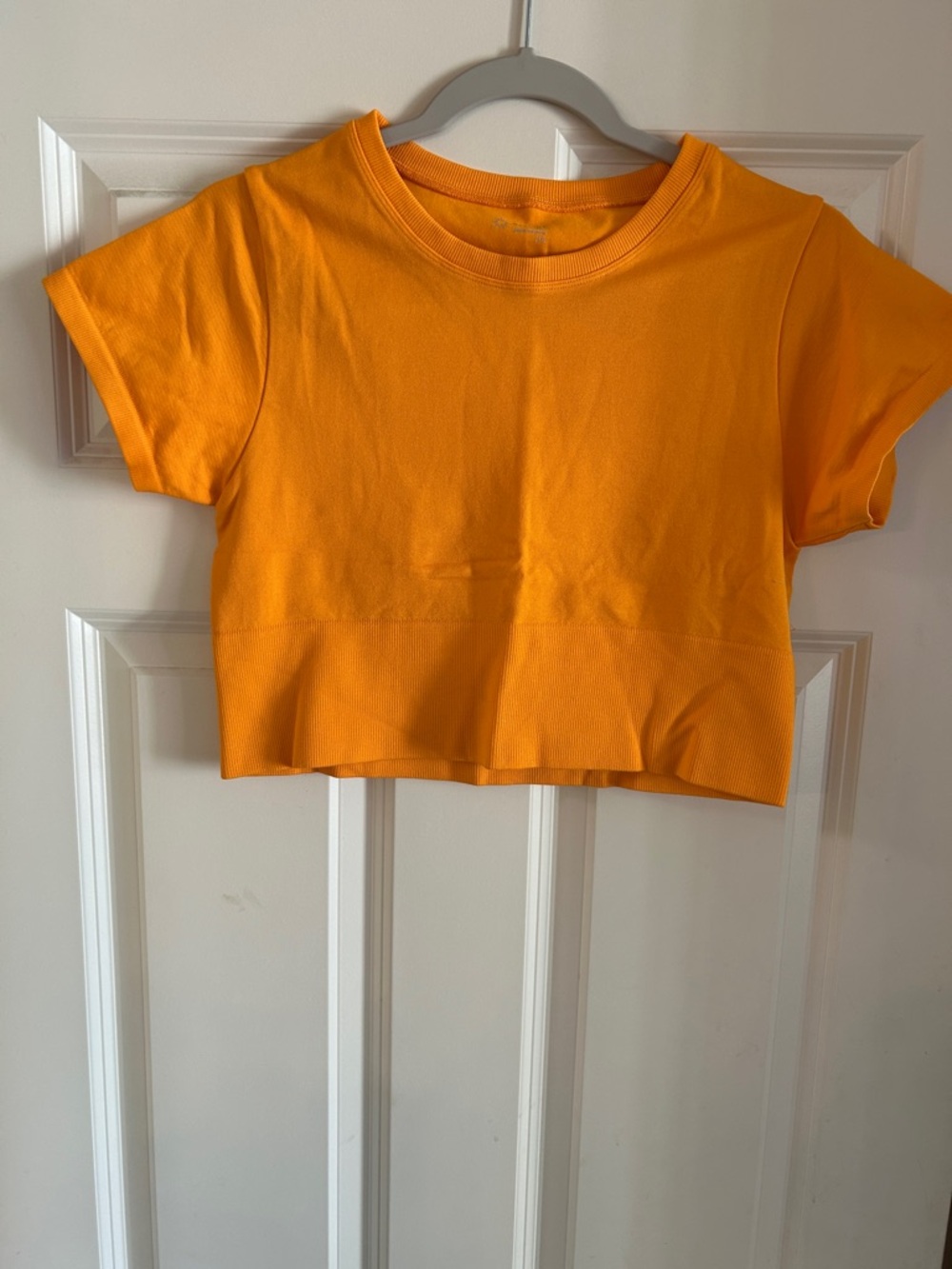 Offline by Aerie seamless Orange Cropped T-Shirt size L